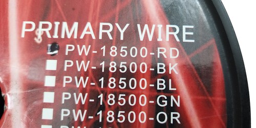 Aapex PW18500-RD High Performance Primary Wire 500 Foot 18 Gauge - RED - Picture 2 of 3