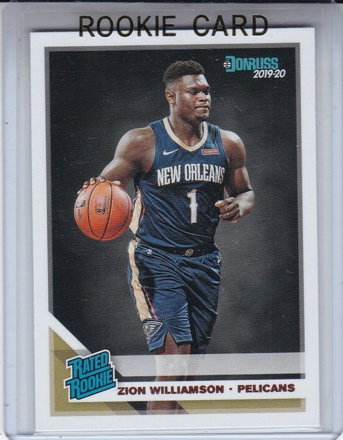 2019-20 Donruss Zion Williamson Rated Rookie RC Duke Pelicans #1 Pick Crazy