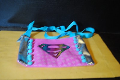 Fast Forward Brand Super Girl Multi Color Zipper Top Pencil/Makeup Carrying/Shou