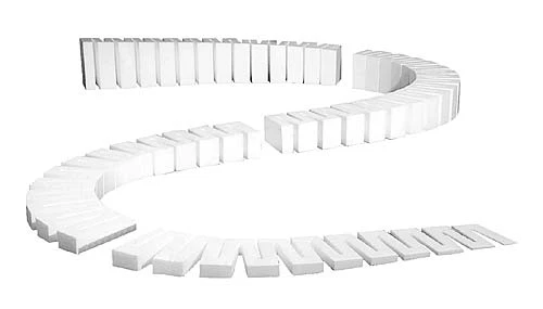 Woodland Scenics ST1411 4% Incline/Decline Set 0-4 in 8 (x4/Set)