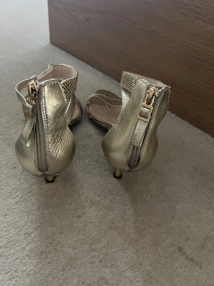 Boutique 9 Ankle Cuff Sandals Light Gold Leather Size 41 UK 8 US 10M - image 3 of 4