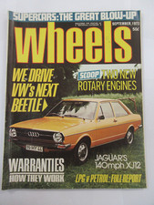 SEPTEMBER 1972 WHEELS MOTORING MAGAZINE / JAGUAR VW BEETLE ROTARY