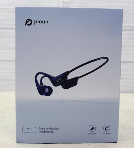 Picun T1 Wireless Bone Conduction Headphones,  Black - Picture 1 of 2