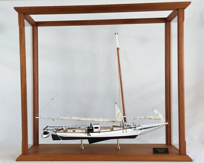 CHESAPEAKE BAY SKIPJACK SAILBOAT WITH DISPLAY CASE