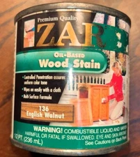 Zar Interior Stain 136 ENGLISH WALNUT 1/2 Pint