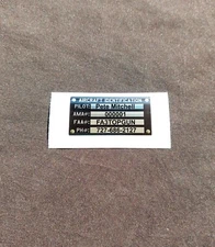 Custom Pilot ID Tags - AMA/FAA - Chrome - RC - Decals - Aircraft