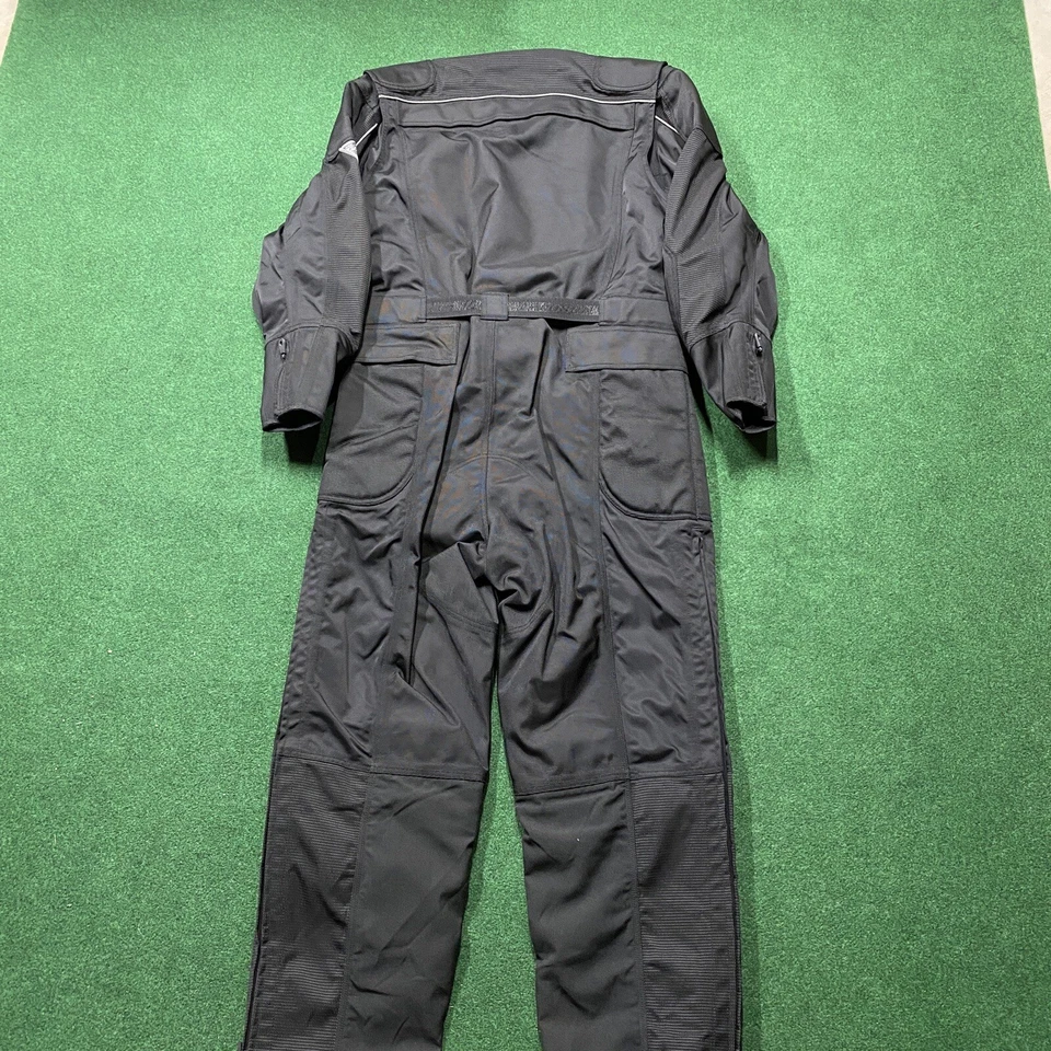 Traje de carreras Harley Davidson FXRG de colección para hombre XL negro con cinturón acolchado 3M mono Foto 3 de 4