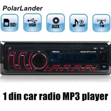 Single 1 Din Car MP3 Player Stereo Radio In-Dash USB/AUX/TF Head Unit Bluetooth