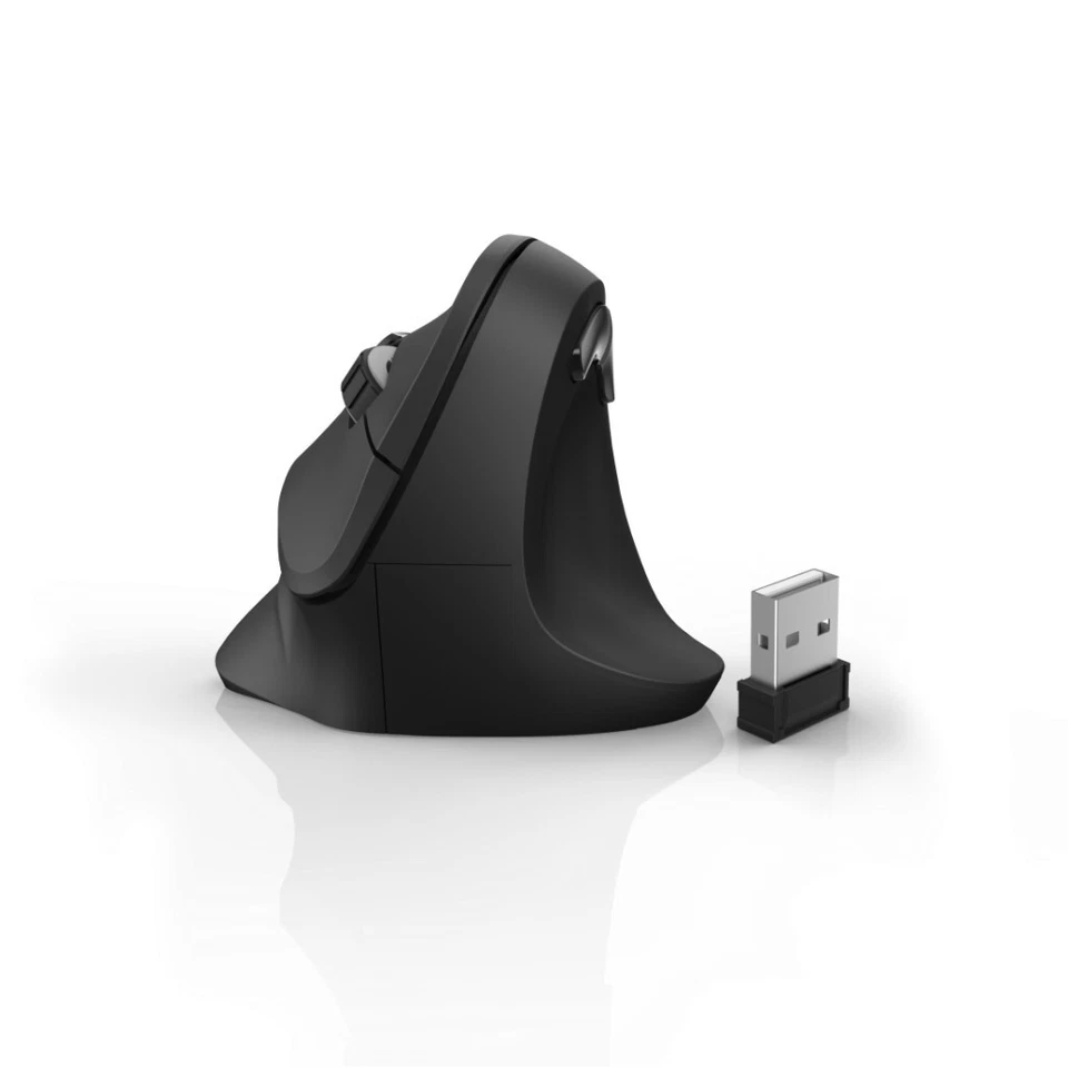 Hama EMW500 Ergonomic Vertical Wireless Mouse - Black - Right Handed - Image 3 of 4