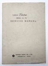 Original Yamaha Electone Organ Service Manual -- B-7D