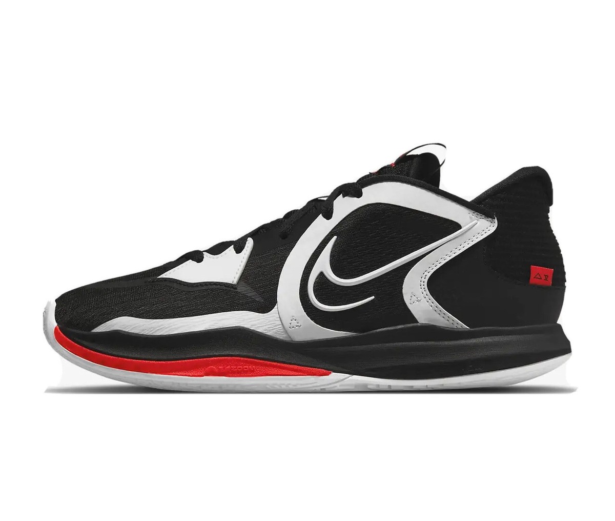 Nike Kyrie Low 5 Mens Basketball Shoes Size 10 Black White Red