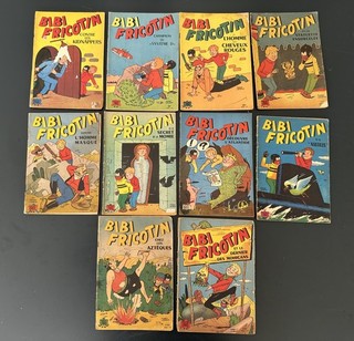 lot 10 BIBI FRICOTIN LACROIX 9 EO et 1 réédition entre 38 et 63 . SPE L26