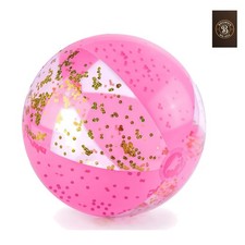 Beach Ball, 16" Glitter Inflatable Beach Balls for Kids Toddlers Pool Game,...