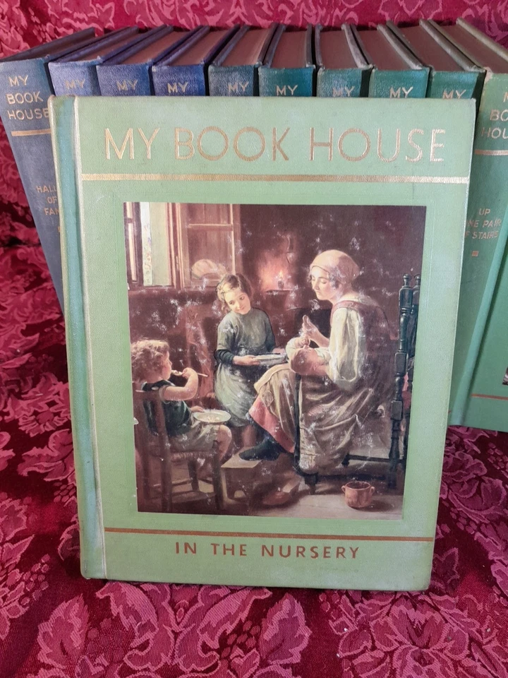 My Book House Complete 1-12 Volume + Books, Vintage Decoration, 1965 Vintage Foto 2 de 4