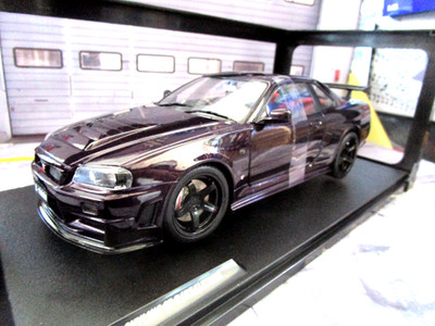 NISSAN Skyline GT-R GTR R34 - 1999 midnight purple  Z-Tune S1804311 Solido 1:18