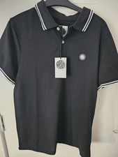Image of Pretty Green Mens Black PG Barton Polo Shirt Size Small BNWT