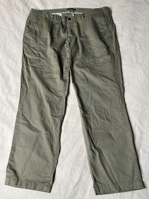 BOGGI MILANO Olive Green Straight Regular Dress Pants Size 40x29 CMB