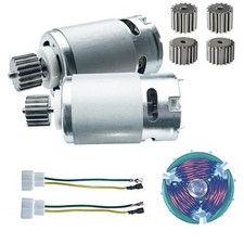 2PCS 24 Volt RS555 35000RPM High-Speed 7R Motor 15T for Fisher Price Power ...