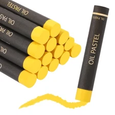 Soft Oil Pastels, Oil Pastel Crayons Blendable(Yellow, Pack of 36)