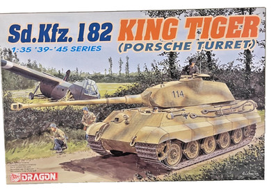 Dragon 6189 King Tiger (Porsche Turret) Sd.Kfz. 182 1:35, neu, ungebaut