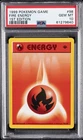 1999 POKEMON BASE SET 1ST EDITION #98 FIRE ENERGY PSA 10