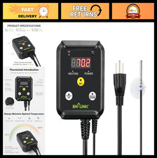 Digital Thermostat Temperature Controller for Reptiles, Plants, Greenhouse, 40-1