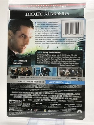 Minority Report (4K/Blu-ray, 2025, STEELBOOK) ***J-Card Only No Movie***