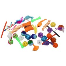 Kitty Catnip Toys- 30 Interactive Cat Toys for Indoor Cats 1 Pack, Multicolor