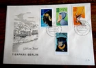 ANIMALS 1970 FDC cover DDR GDR East Germany, Bear, Shoebill, Antilope, ZOO