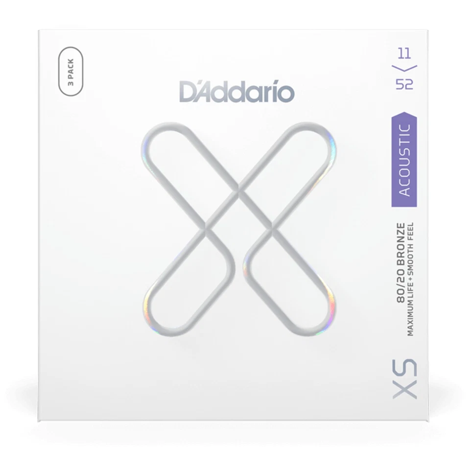 D’Addario XSABR1152-3P - XS 80/20 Acoustic Bronze Custom Light - 3-Pack - Bild 1 von 2