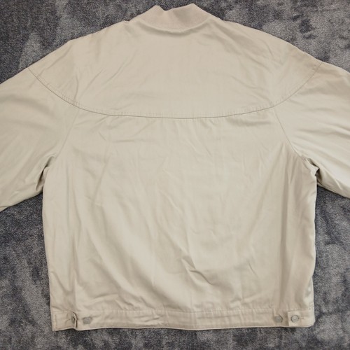 Vtg Levi's Jacket Mens Large Khaki Cotton Zip Harrington Bomber Grandpa Classic - Picture 14 of 18