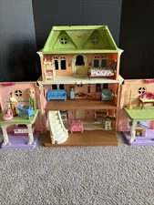 2008 Fisher Price Loving Family Grand Dollhouse & Accessories Excellent