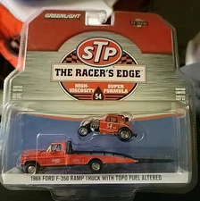 GREENLIGHT 33100 C STP 1968 FORD F-350 RAMP TRUCK W/ TOPO FUEL ALTERED 1/64