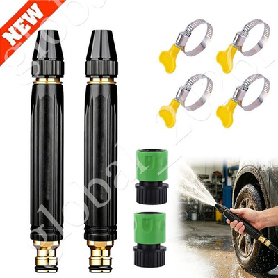 #ad Larnto High Pressure Hose Nozzle Water Gun for Car Wash Garden Pressure Booster $10.98