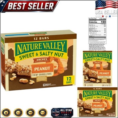 Delicious Sweet and Salty Nut Granola Bars - 12 Bars, 14.4 oz - Gluten Free