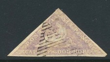 Cape of Good Hope 1855 6d pale rose-lilac SG7 used Cat £350