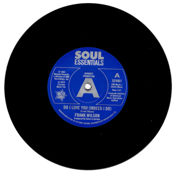 FRANK WILSON Do I Love You (Indeed I Do) - New Northern Soul DEMO 45 Outta Sight