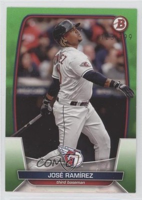2023 Bowman Neon Green 123/399 Jose Ramirez José Ramírez #99 1u6