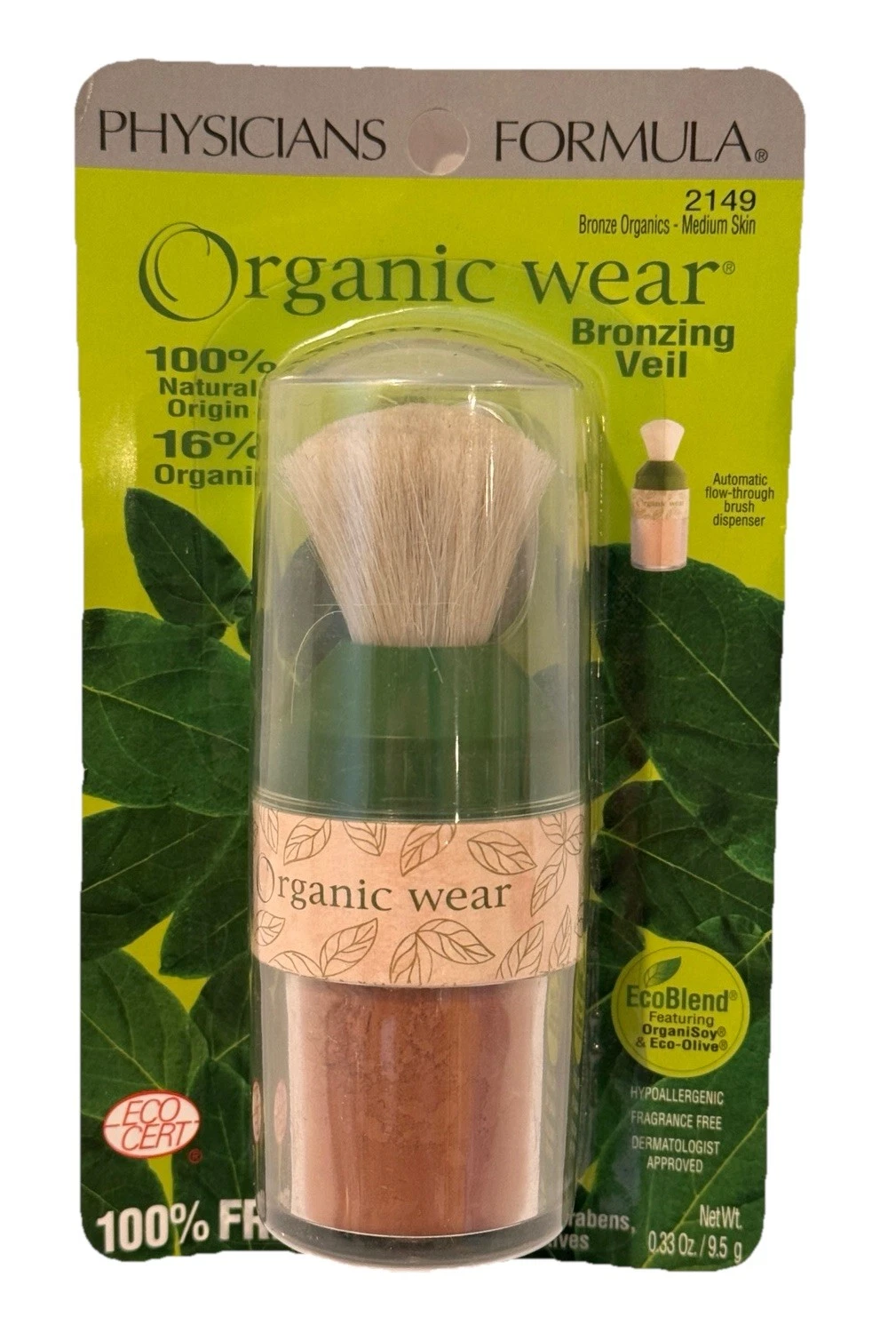 Physicians Formula Organic Wear Bronzing Veil, 2149 Bronze Organics -Medium Skin