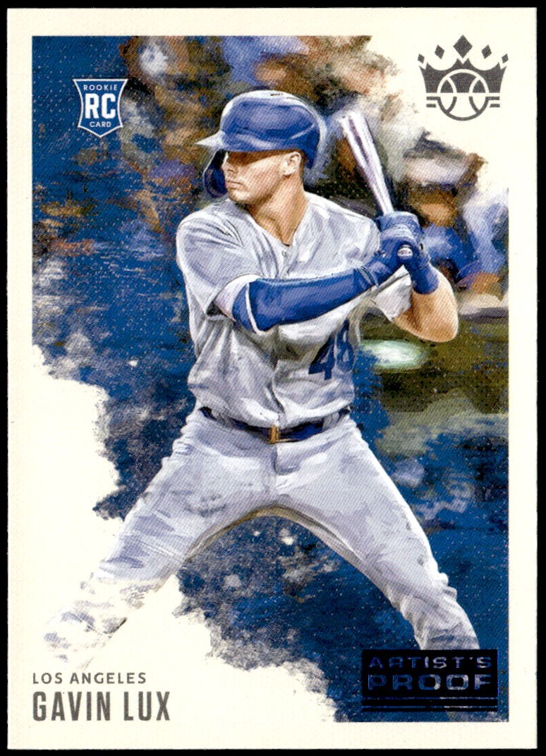 2020 Panini Diamond Kings #76 Gavin Lux Artist's Proof Blue Rookie E1
