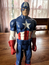 Captain America Action Figure Toy Marvel 2013 Hasbro, 12 Inch Pre-Owned