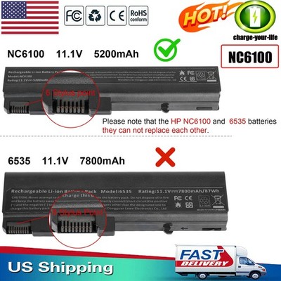  Battery for HP Compaq Business Notebook 6510b 6515b 6710b NC6120 NC6105 NC6100