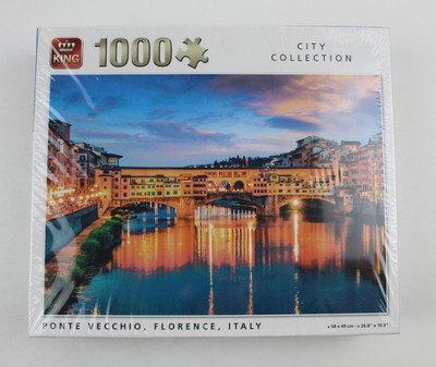 Puzzle Ponte Vicchio Florence City Collection King 1000 Teile 68 x 49 cm OVP