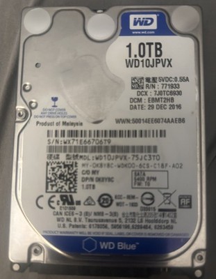 Western Digital WD Blue WD10JPVX 1TB 2.5'' SATA 5400RPM 8MB Laptop HDD