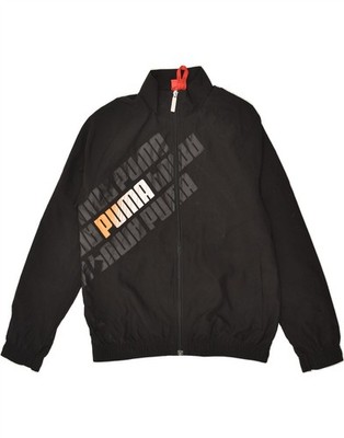 Puma Jungen Grafik Trainingsanzug Oberteil Jacke 11-12 Jahre Large schwarz Polyester LU01