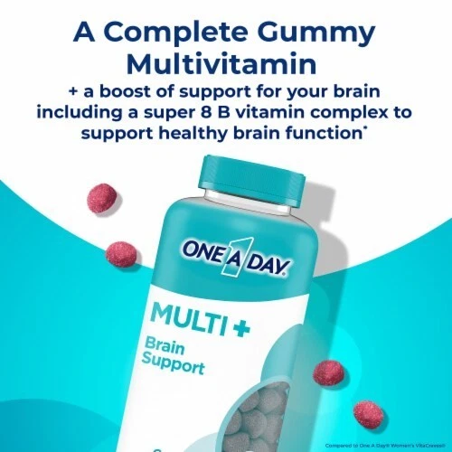 Multivitamínico gomoso One A Day MULTI+ Brain Support, 100 unidades SELLADO Foto 2 de 4