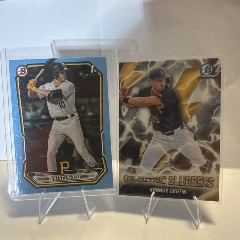 Brent Iredale 2026 Bowman 1st Light Blue /499, Pittsburg Pirates, Konnor Griffin