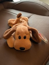 TY BEANIE BABY BONES THE DOG PE PELLETS STAR TAG 1993 1994 MNWT