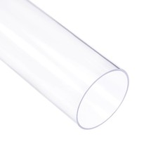 30mm ID x 32mm OD PVC Rigid Round Pipe for CRAFTS Clear High Impact