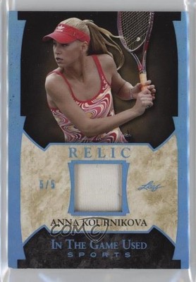 2022 Leaf ITG Used Sports Platinum Blue Spectrum 5/5 Anna Kournikova #GUM-02 0c3